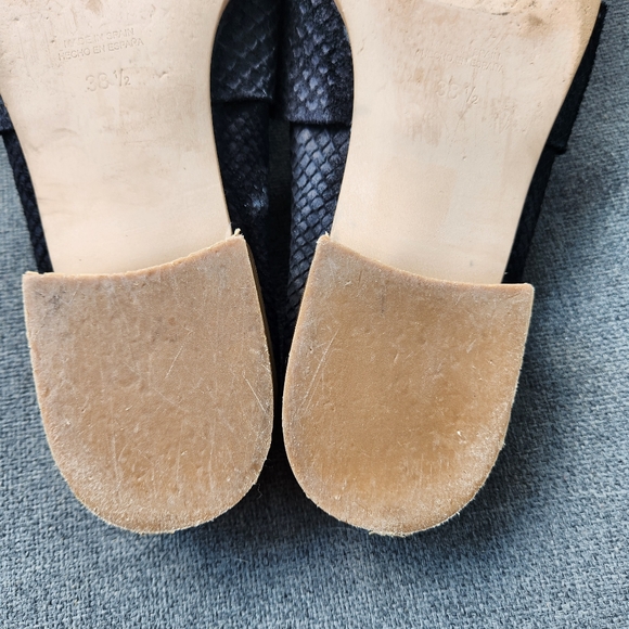 Free People At Ease Loafers/ Mules Black Slip On Women's Size 8 - Picture 9 of 11